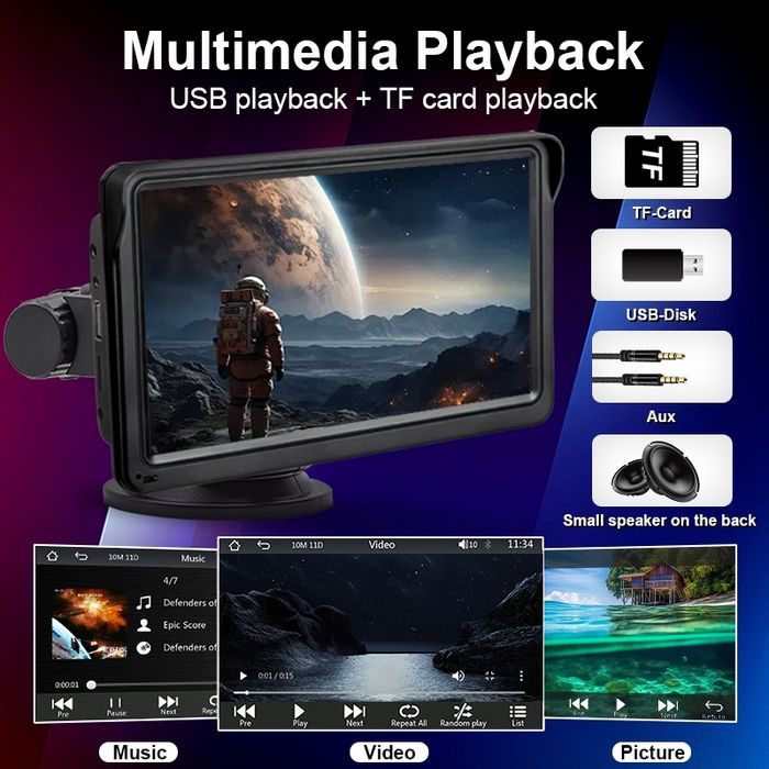 Carplay wireless android e iPhone 7"