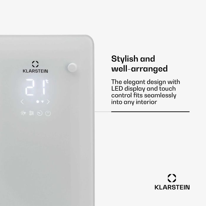 Конвекционный смарт обогреватель конвектор Bansin Crystal Smart 1500w