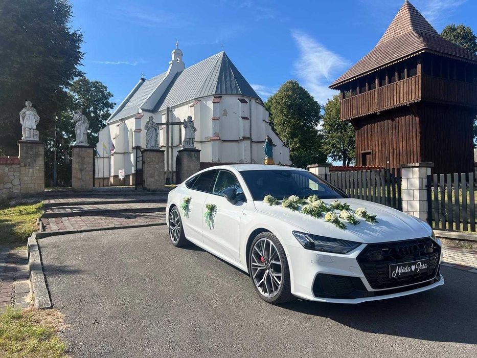 Auto samochód do ślubu LUKSUS - Nowe AUDI A5 i A7 / wynajem