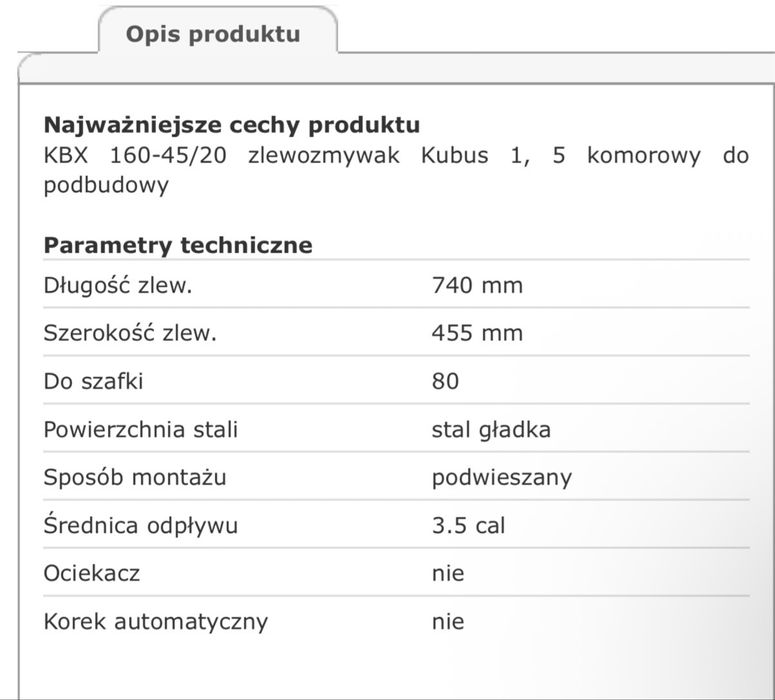 Zlew kuchenny Franke