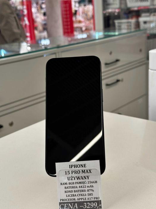 iPhone 15 Pro Max 256GB Bat 87% Topcase Vivo *Raty 0%*