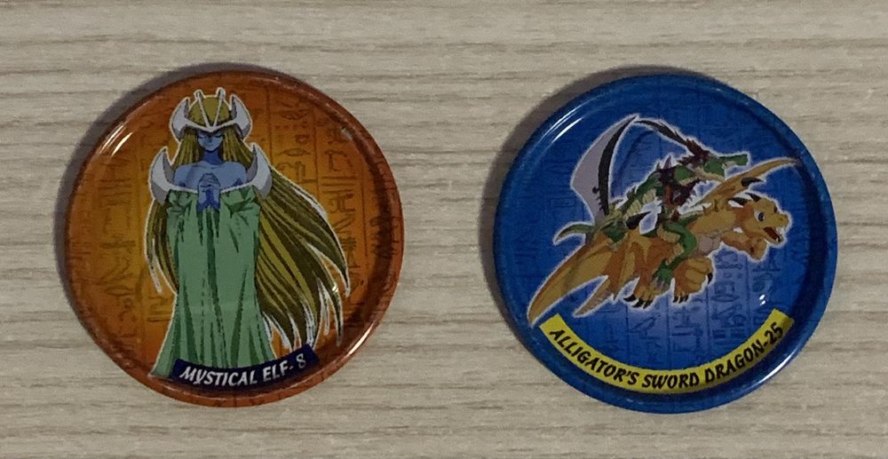Metal Tazo Yu-Gi-Oh!/ 2 sztuki/ Vintage