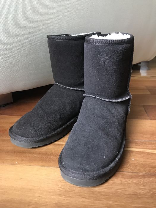 Esprit 37 czekoladowe brązowe zamszowe buty walonki emu śniegowce ugg