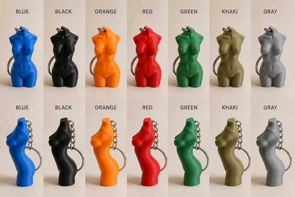 10SZT. Breloki Torso 3D Wenus Antyczna - Zestaw MULTIPACK / HURT Mix Kolorów