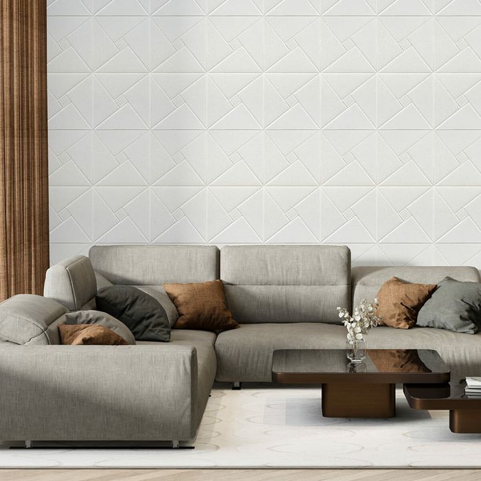 Самоклеюча декоративна настінно-стельова 3Dпанель 680х670х5.5ммОрігамі