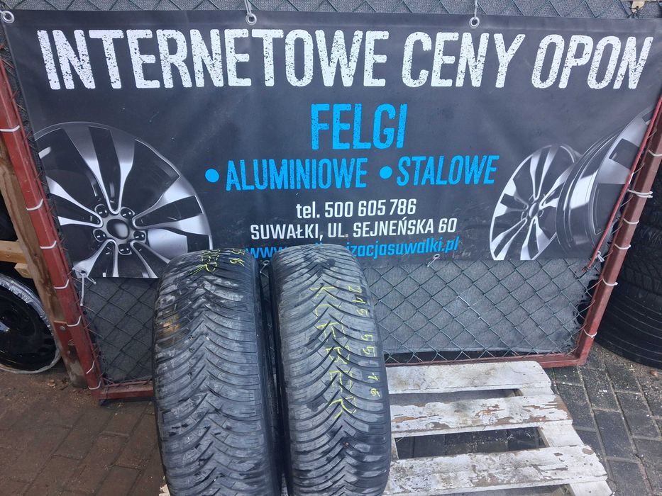 2x używane opony wielosezonowe 215/55 R16 Kleber Gwarancja Montaż