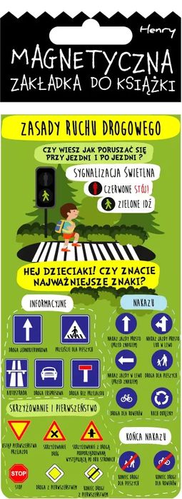 Zakładka magnetyczna znaki. Henry. Nowy Produkt