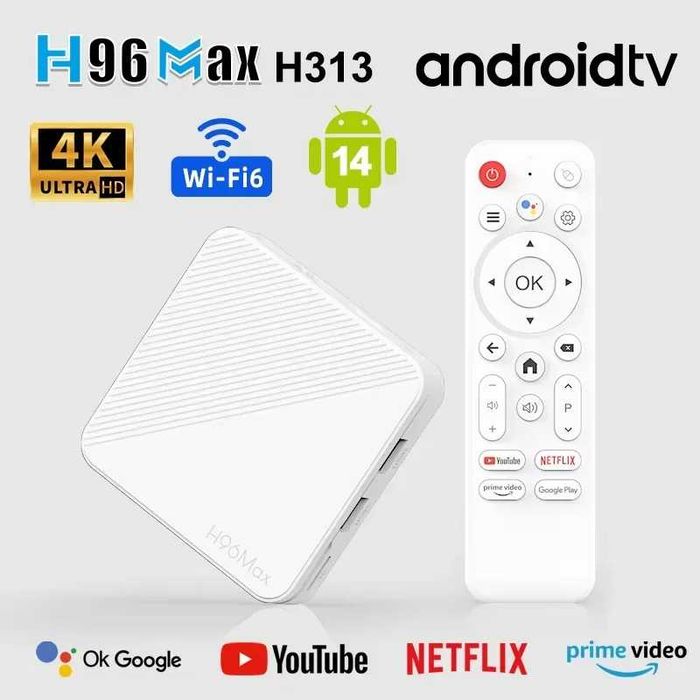 EU Smart TV Box H96 MAX – 2+16 GB Android 10 WiFi 4K – Set Top Box Per Streaming - Foto 2