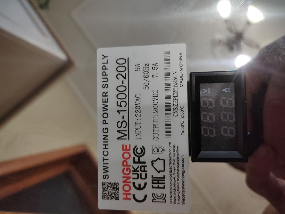Продам новый блок питания 1500 Вт, 0 - 200 VDC.