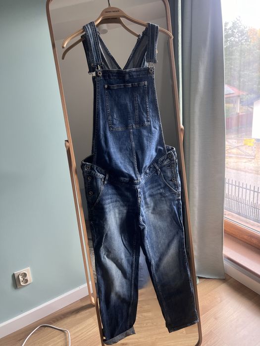Jeansowe ogrodniczki ciążowe H&M rozm. 42
