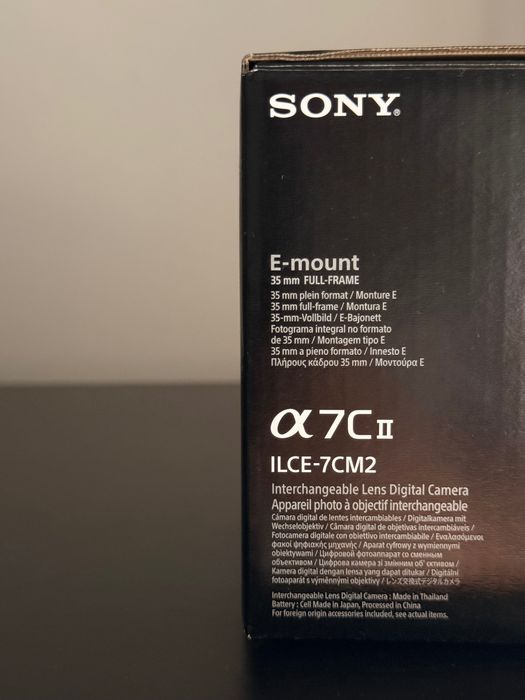 Sony A7C II NOVA Nunca Usada