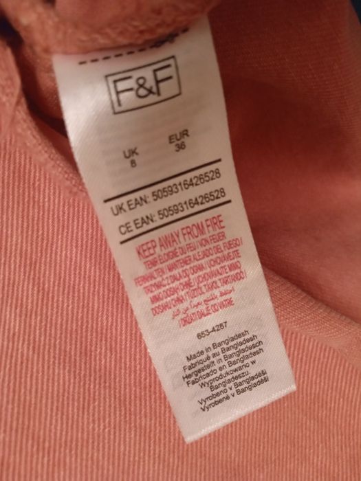 Kurtka dżinsowa oversize damska S/36 bawełna 100%