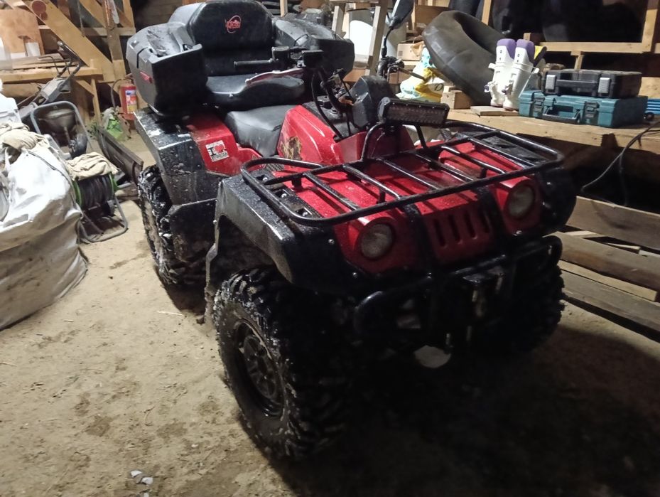 Yamaha grizzly YFM 600 4x4 pług, nowe opony!