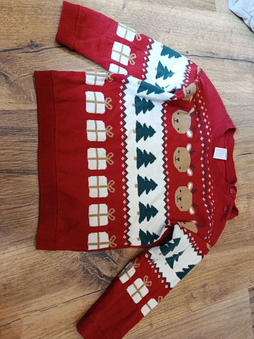 Sweter świąteczny hm