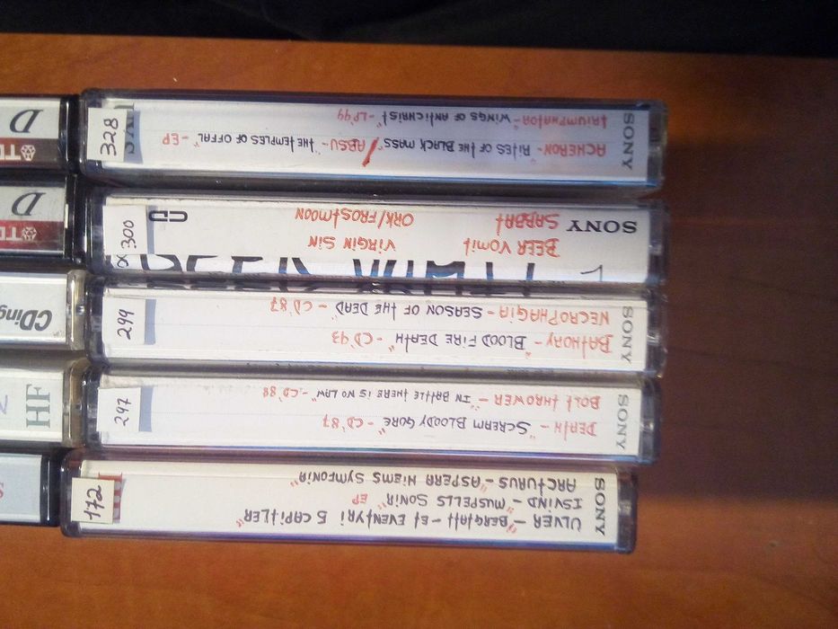 Pack cassetes Heavy Metal Death Bathory Manowar Sabbat Hypocrisy Ulver