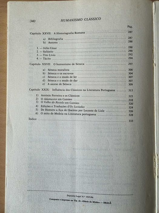 Livro "O Humanismo Clássico" de António Freire