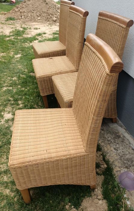 Krzesła ogrodowe rattan