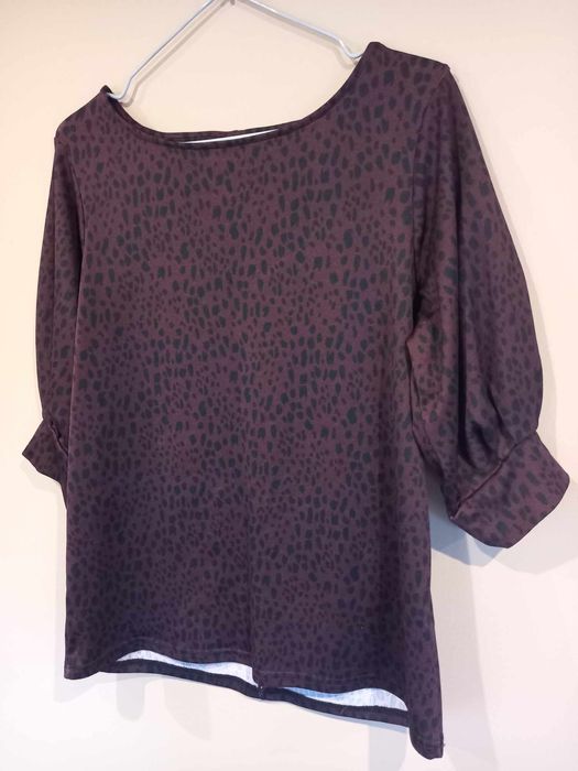 Bluzka damska M bordowa