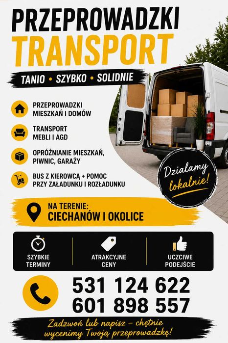 Przeprowadzki | Transport | Sprzątanie | Wywóz Odpadów i Śmieci