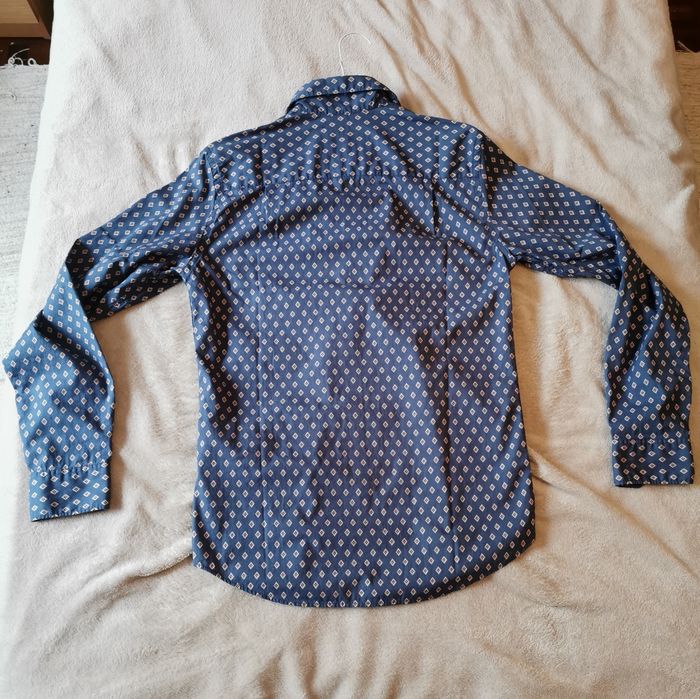 Camisa com padrão da Springfield tamanho S Custom Fit