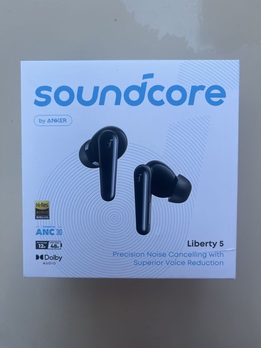 Нові бездротові навушники Anker Soundcore Liberty 5 Black (ANC 3.0, Hi-Res, Dolby)