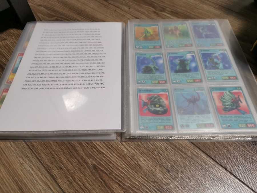 Invizimals 399 kart pierwszej serii + album - LISTA