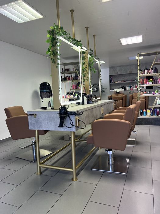 Rampas lavagem cadeiras cabeleireiro