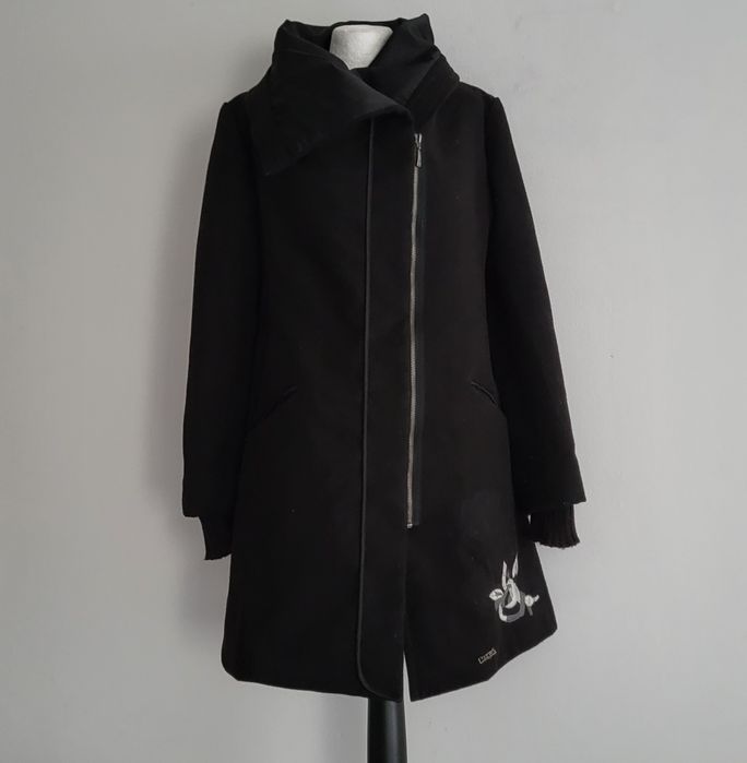 DESIGUAL płaszcz płaszczyk róża love jesień zima 38 m 40 l 42