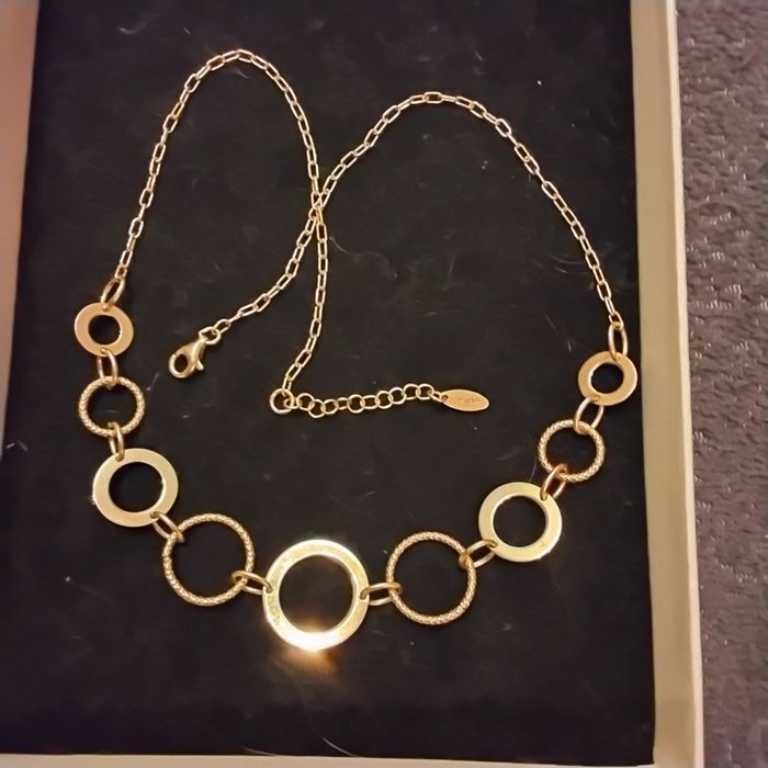 Naszyjnik z pozłacanego srebra