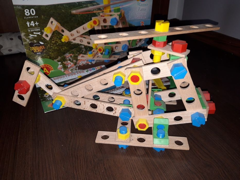 Zestaw Mały Konstruktor Junior 3w1, zabawka Śmigłowiec, Samolot