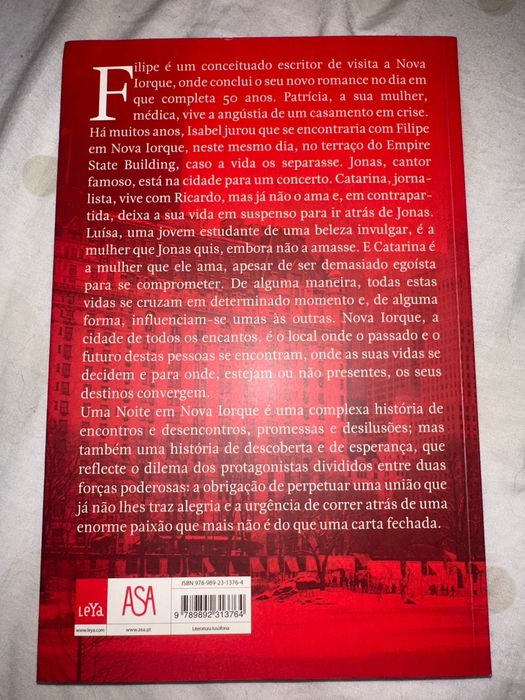 Livro “Uma Noite em Nova Iorque”