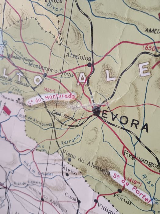 Mapa escolar antigo