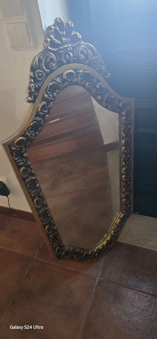 Espelho talha dourada