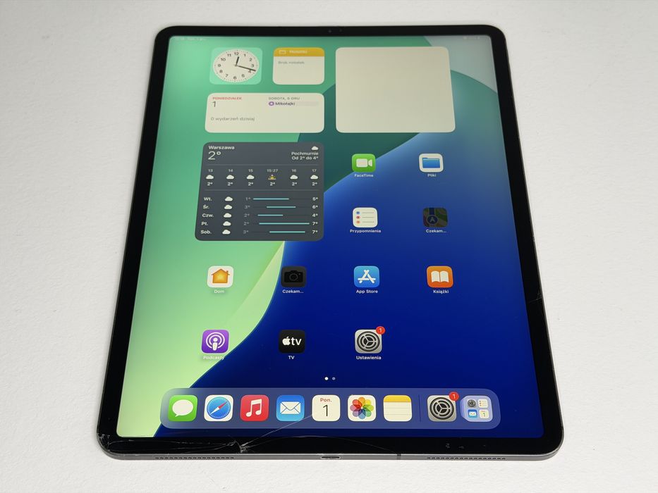 iPad Pro 12.9 3. gen. (A1895) - 256GB - pęknięty - faktura VAT 23%
