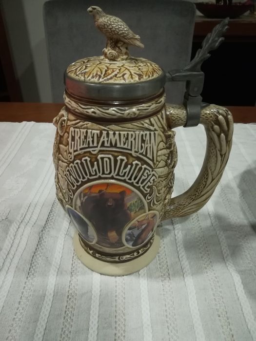 Caneca cerveja Avon Tribute to American Wildlife Stein