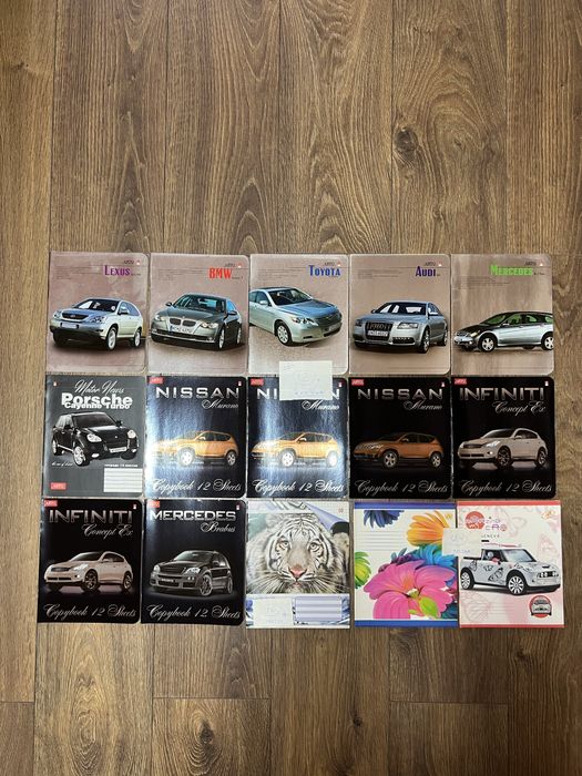 Тетрадь зошит 12/24/36/60/96 листов клетка линия Блокнот A4 48 л