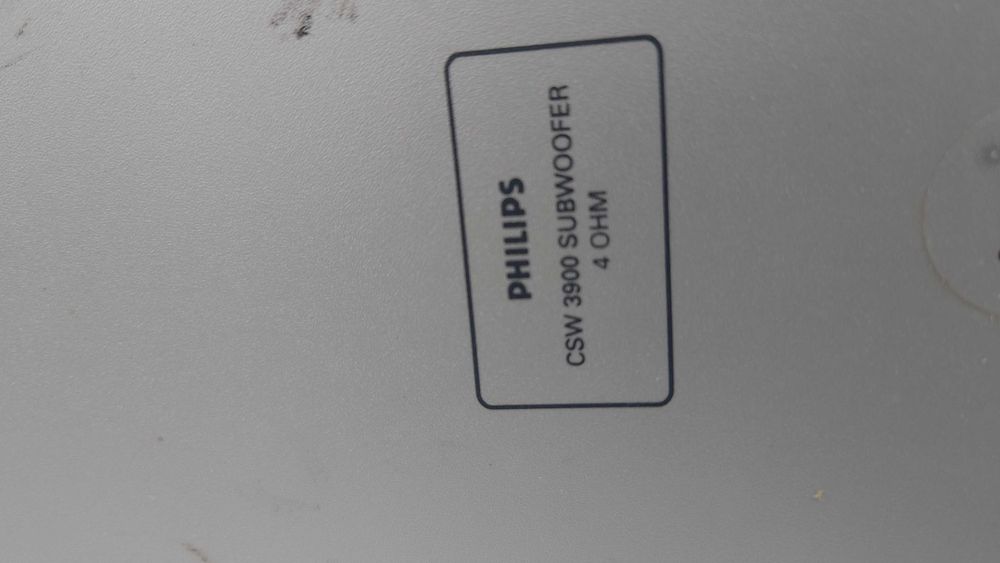 głośnik basowy/subwofer Philips CSW 3900