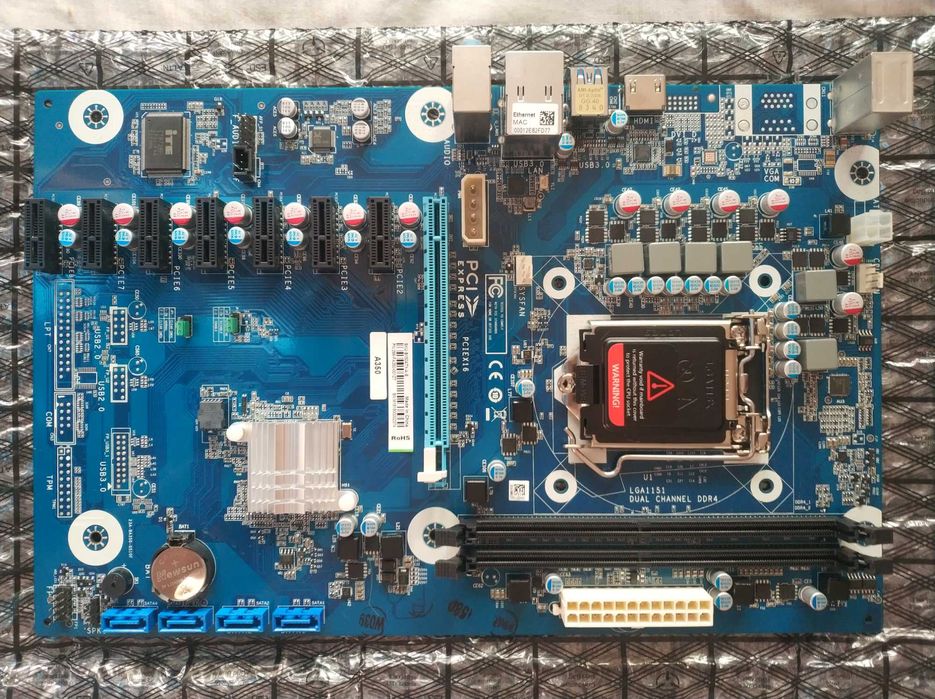 ‼️Комплект: ZOTAC B150 MINING, Intel Celeron G4920, 8GB DDR 4, Кулер‼️