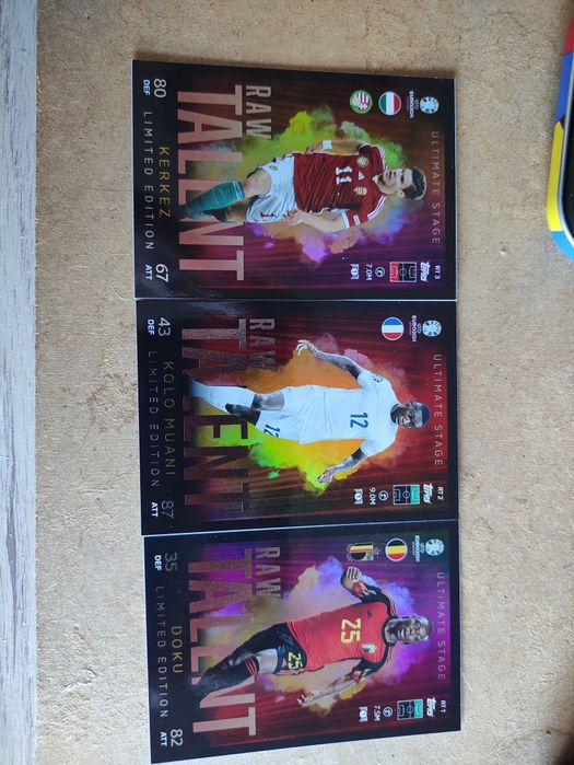 Várias cartas Topps para venda