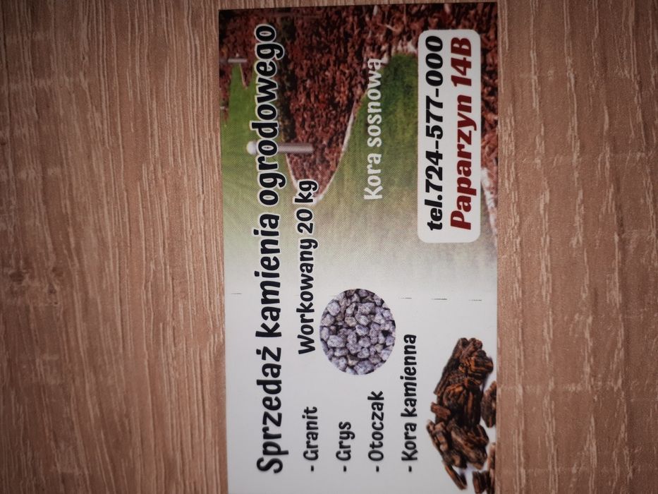 Kamień Grys Granit OGRODOWY worek 20kg luzem Transport