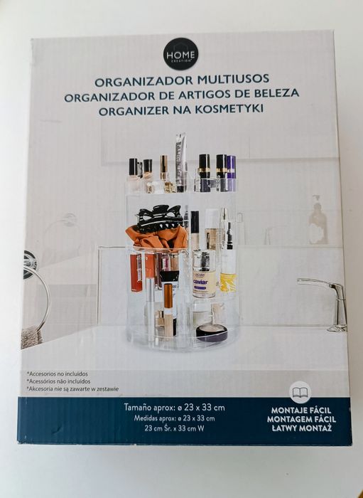 Organizator na kosmetyki, obrotowy