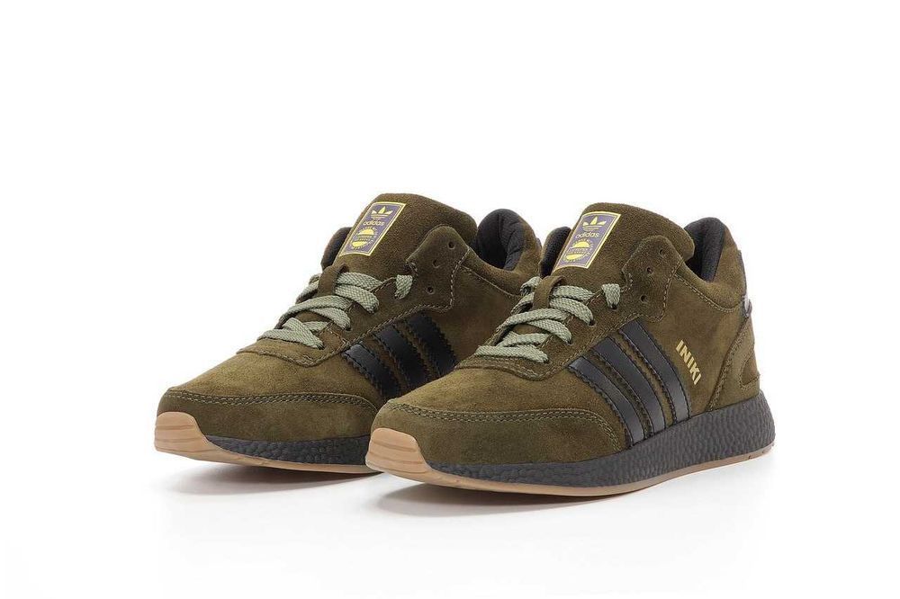 Мужские зимние кроссовки Adidas INIKI Mid Winter Fur Мех адидас иники