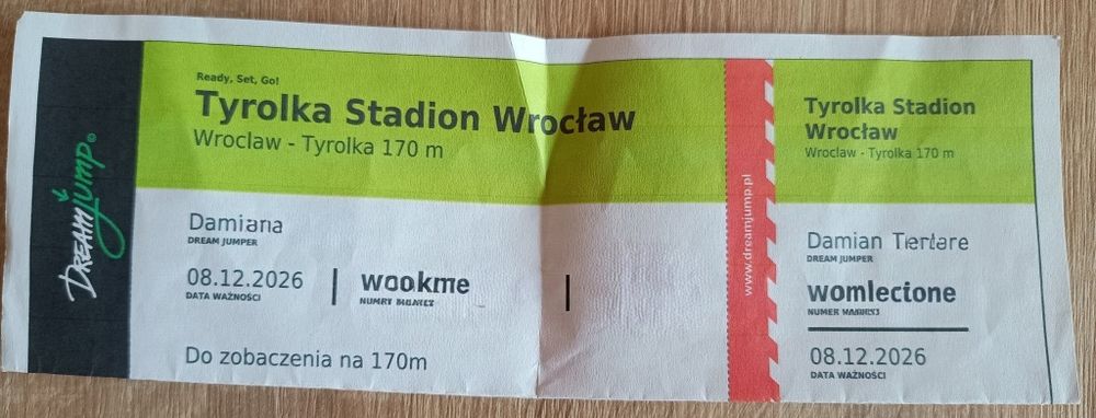 Vouchery Dream jump Tyrolka Stadion Wrocław