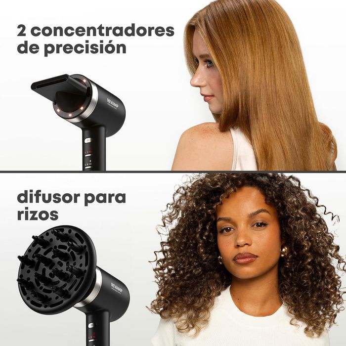 Secador de Cabelo Profissional REVAMP Tri-Care com Luz Infravermelha
