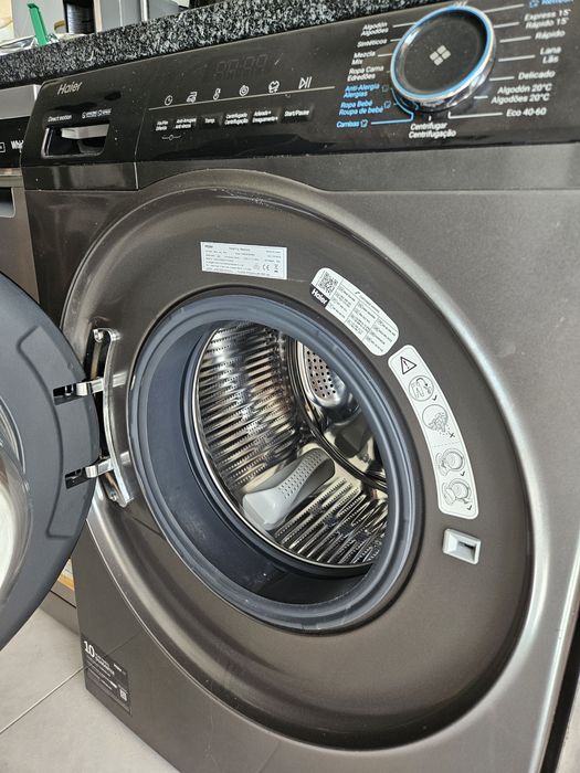 Máquina de Lavar Roupa Haier 9KG 1400RPM Classe A – Excelente Estado
