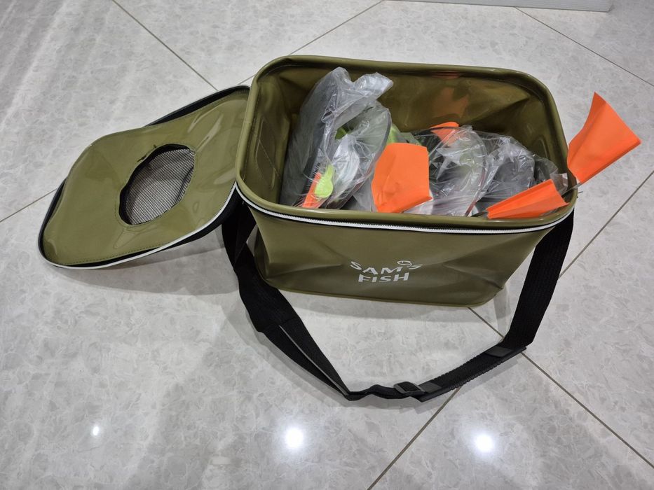 АкцияЖерлица оснащенная   +сумка  рыболовная  с стопором хорошее качес