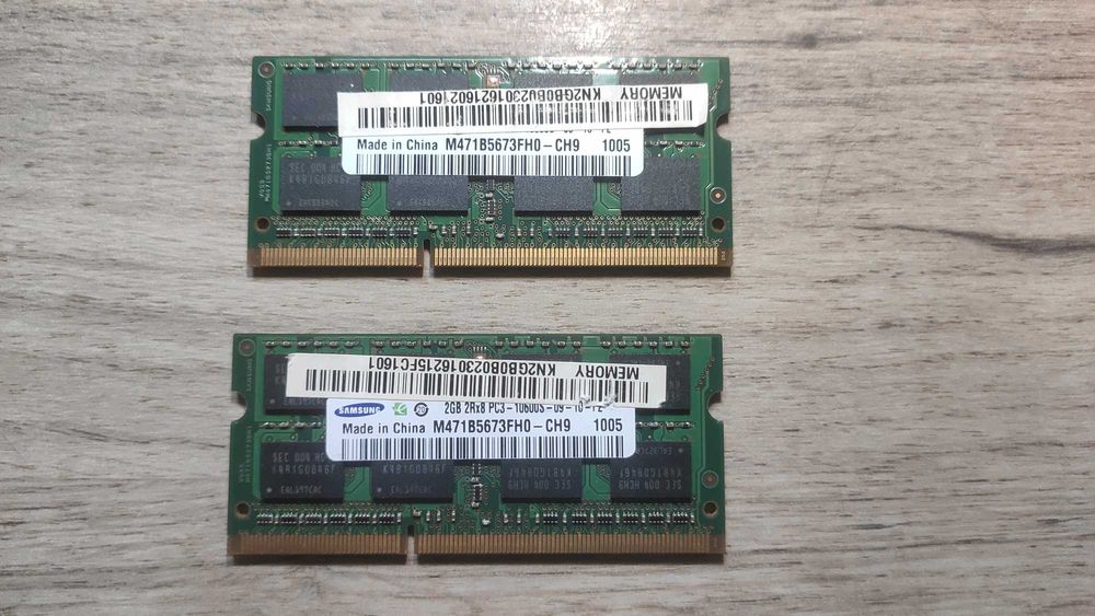 So-Dimm DDR3-1333 Samsung 2Gb 2Rx8 PC3-10600S-09-10-F2