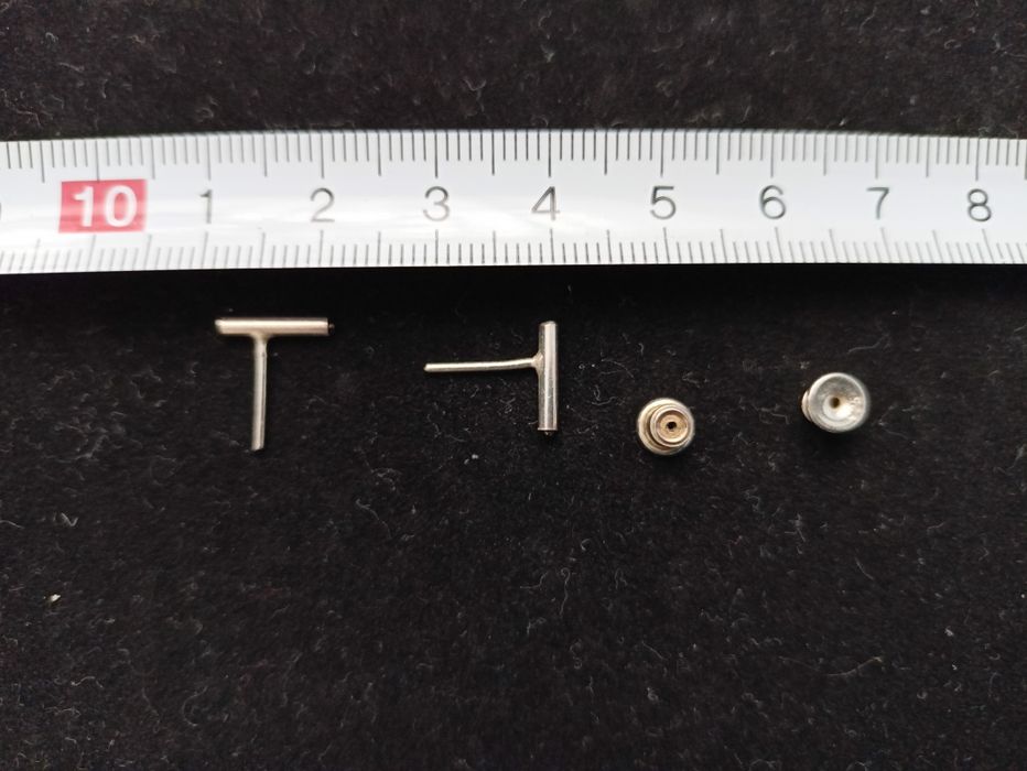 Kolczyki srebrne kreseczki 1 cm