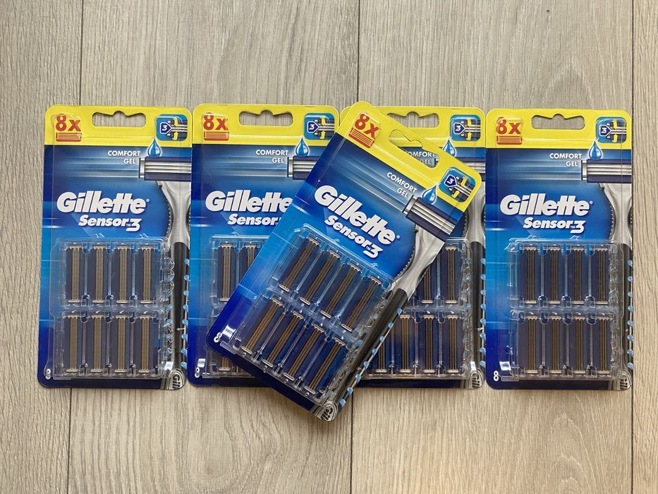 Mega zestaw 40 zapasów (5x8szt) do maszynki Gillette Sensor 3 Okazja