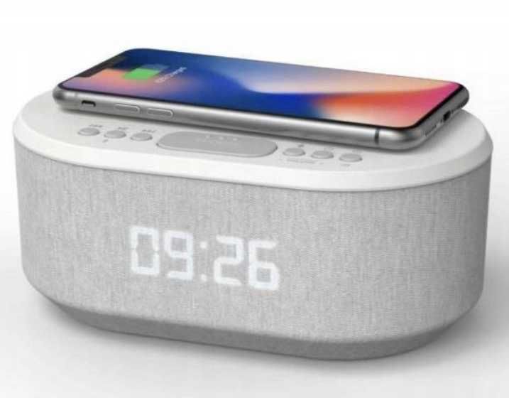 Radiobudzik  Bluetooth z ładowarką indukcyjną i-Box Dawn